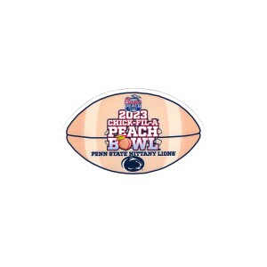 vinyl decal 3" football 2023 Chick-fil-A Peach Bowl Penn State Nittany Lions